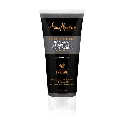 SheaMoisture African Black Soap Body Scrub with Bamboo Charcoal 6 Fl Oz - Image 1 of 4