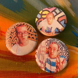 Keith Haring Button 3er Pack Art Andy Warhol Basquiat - Bild 1 von 2