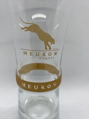 Meukow Cognac Glass Clear Tumbler  Gold Etching Meukow Cognac Liquor Glass - Image 1 of 4