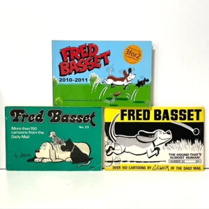 Fred Basset 3 Bücher Konvolut Britain's Best Loved Canine Cartoon Nr. 20 + 33 + 2010 - Bild 1 von 3