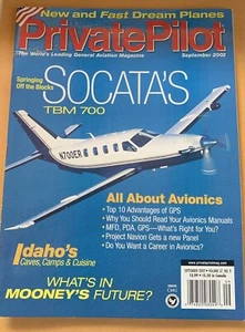 Private Pilot Aviation Magazine Sept 2002  Socata Avionics GPS Planes Flying - Picture 1 of 5