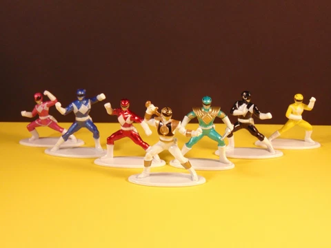Jada Toys POWER RANGERS NANO METALFIGS Loose Figures Mighty Morphin MMPR Cover