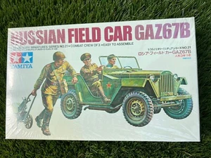 WWII TAMIYA 1/35 MM 35021-600 AUTO DA CAMPO RUSSA GAZ67B CON EQUIPAGGIO DI 3 - Foto 1 di 4