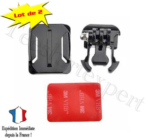 2 SOPORTE 3M Accesorios Adaptador GOPRO HERO 1 2 3 3+ 4 casco fijación curvado - Picture 1 of 1