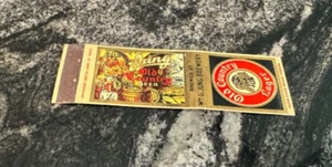 C) VINTAGE JUNG OLD COUNTRY LAGER BEER MATCHBOOK COVER WM G JUNG RANDOM LAKE WI - Picture 1 of 3