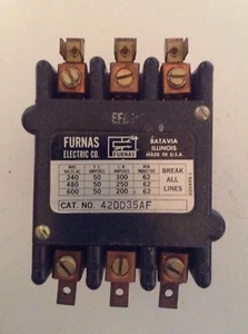 CONTACTOR MAGNÉTICO FURNAS DEFINIDO PROPÓSITO ABIERTO 110-120V BOBINA 42DD35AF - Imagen 1 de 5