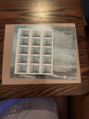200 Anniversary Of USS Constitution Mint Stamp Sheet! Never Unwrapped! - Image 1 of 3