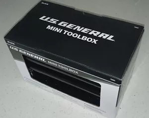 US GENERAL Mini Tool Box Harbor Freight BLACK #72431 BRAND NEW - SHIPS TODAY! - Picture 1 of 2