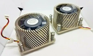 2 Panaflo 6025 FBA06A12H 12V 0.22A 3Wire Cooling Fans w/ HEATSINK A6892-62012 - Picture 1 of 6