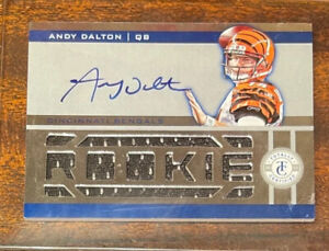 2011 PANINI TOTALLY CERTIFIED AUTOGRAPHED ROOKIE NFL CARD #203 ANDY DALTON /399