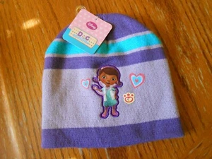 DOC MCSTUFFINS Pet Vet Disney Junior Girls Beanie Knit Stocking Cap  NWT - Picture 1 of 5
