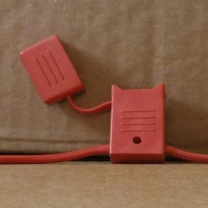 In-Line ATM Maxi Blade Waterproof Fuse Holder-14AWG 20A 600VDC Red Color - Picture 1 of 2
