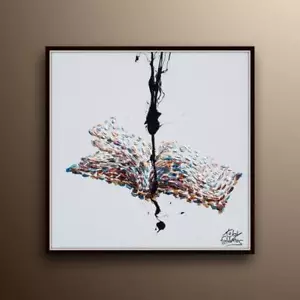 Livre peinture 25", peut être comme un ensemble avec la peinture café, art classique moderne - Photo 1 sur 5