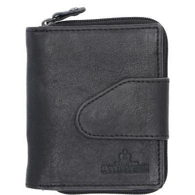 The Skandinavian Brand Leder Geldbörse schwarz