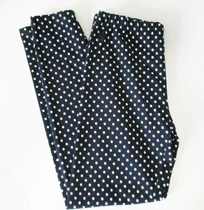 Ralph Lauren Big Girls Polka Dot Leggings Navy Multi Sz L (12 - 14) - NWT - Picture 1 of 1