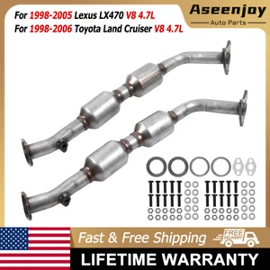 Catalytic Converter Set for 1998-2005 Lexus LX470 Toyota Land Cruiser 4.7L - Foto 1 di 10