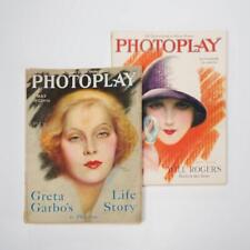 Photoplay Magazine Greta Garbo Jetta Goudal Will Rogers 1927 1928 1920s 2pc Lot