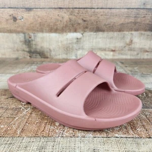 OOfos OOahh Recovery Slide Nomad Herren Größe 12 EU 45 Rosa Komfort Freizeit Sandalen - Bild 1 von 10