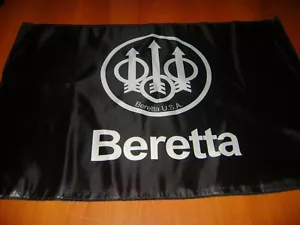Beretta M92 Kurzwaffe Flagge Polyester schwarz Beretta Flagge Deko Mancave 2nd carry gun - Bild 1 von 3