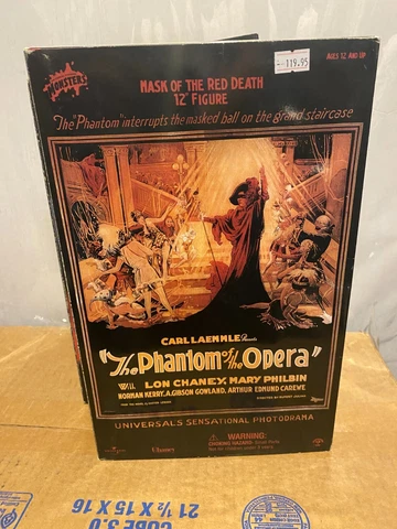 PHANTOM OF THE OPERA-RED DEATH, SIDE SHOW 12" Action Figure Universal Chaney NIB Cover