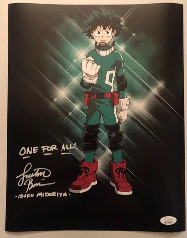 Justin Briner Signed Autographed 11x14 Photo DEKU My Hero Academia JSA COA 4 Cover
