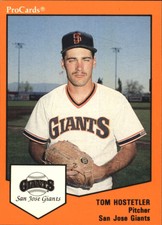 1989 San Jose Giants ProCards #444 Tom Hostetler
