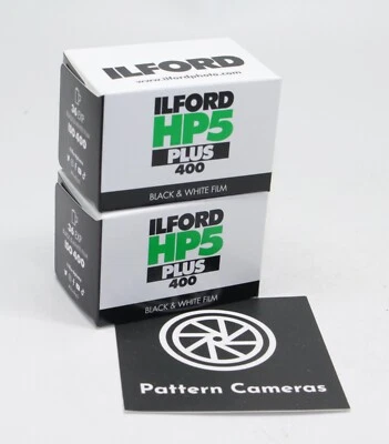 Two ILFORD HP5 PLUS B&W 35mm ISO 400 film - Brand new stock - Expiry 10/2028 - Image 1 of 2
