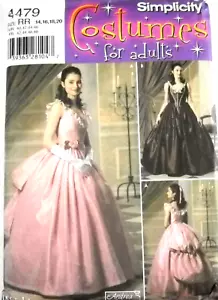 Civil War Dress Gown Costume Miss size 14-20 Simplicity 4479 Sewing Pattern - Picture 1 of 2