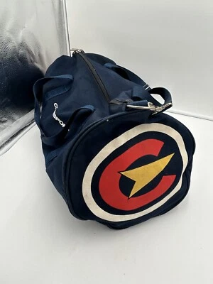 Bolso de Lona Vintage Azul Marino Tela COLOURSPORT Llevar - Con Cremallera EE. UU. Foto 1 de 4