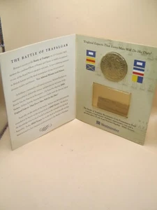 Bullion 2005 Bicentenial Crown & Piece Of Oak Wood From HMS Victory Nelsons Ship - Bild 1 von 5