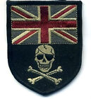 Nato Isaf British Troops Ninja Burdock-Hook Insignia: Camp Bastion Uk Flag Skull