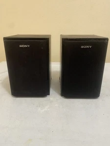 SONY SS-MSP69SB Surround Sound Satellite Speaker Set of 2 Black Speakers - Picture 1 of 13