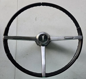 Vintage Used 1967 1968? Pontiac Firebird Steering Wheel Horn Buttons Center Cap - Picture 1 of 22