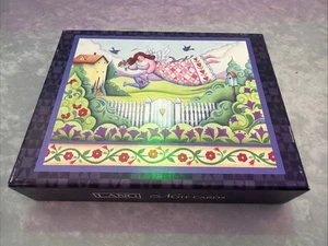 Vintage Jim Shore Lang Grußkarten GARTENENGEL Set 13 Notizkarten 2009 Briefpapier - Bild 1 von 9