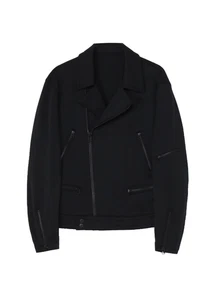 WILDSIDE Yohji Yamamoto Smooth Riders Jacket Black (wp-j07-905-1-02) Size S - Picture 1 of 9
