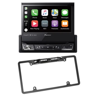 Pioneer AVH-3500NEX 7” Single-DIN Touchscreen Receiver + License Plate Camera - Image 1 of 4