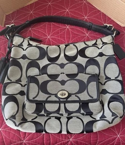 Coach Signature Canvas Medium Handbag Purse K1293-22392 - Picture 1 of 20