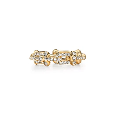 Anillo Tiffany & Co. HardWear Pequeño Eslabón Oro Amarillo 18k Diamante Talla 6 Foto 1 de 4