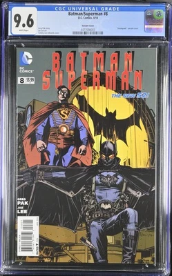 Batman Superman #8 Steampunk Variant Cover - CGC 9.6 NM+ 1:50  DC Comics  2014 - Image 1 of 4