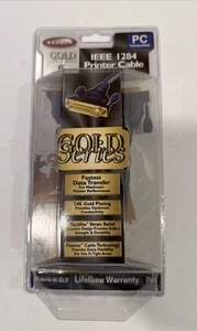 BELKIN GOLD SERIES 6' 1.8m IEEE 1284 PRINTER CABLE, F2A046-06-GLD - Picture 1 of 5
