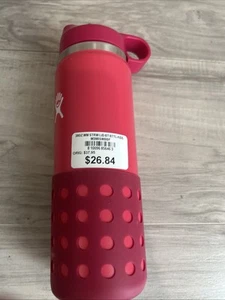 Hydro Flask Kinder Weithalsflasche 20oz Pink Wide Mouth Strohhalmverschluss Neu LESEN! - Bild 1 von 5