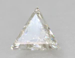 Certified 0.61 Carat E VS1 Triangle Natural Earth Mined Diamond 6.08x5.87mm 2VG - Picture 1 of 4