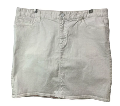 Tommy Hilfiger Falda Jean Blanca Mujer TALLA 16 Informal 5 Bolsillos Elastizada Línea A Foto 1 de 4