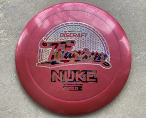 Discraft Titanium Nuke-Raspberry Pink w Silver Glitter & Wonderbread Foils - Picture 1 of 7