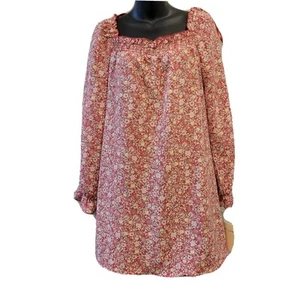 Bebop Women Dress Floral Size Large Pink - Picture 1 of 8