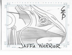 2001 rittenhouse stargate sg-1 season 5 jaffa warrior sketch card by czop - Picture 1 of 1