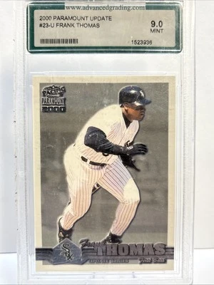 FRANK THOMAS - 2000 PACIFIC PARAMOUNT UPDATE #23-U / ADVANCED GRADE MINT 9 - SOX - Image 1 of 2