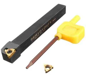 Portaherramientas de roscado de torno SER1010H11 + Insertos de carburo 11ER AG60 + Llave - Imagen 1 de 11