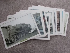 LARGE COLLECTION JOB LOT OF 100 RAILWAY MAXI CARDS LEGENDARY TRAINS AND DATA - Picture 1 of 6