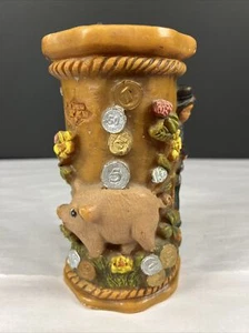 Vintage German Candle PIGGY BANK LUCKY DICEHOE Geschmacksmuster Geschützt 7" - Bild 1 von 6